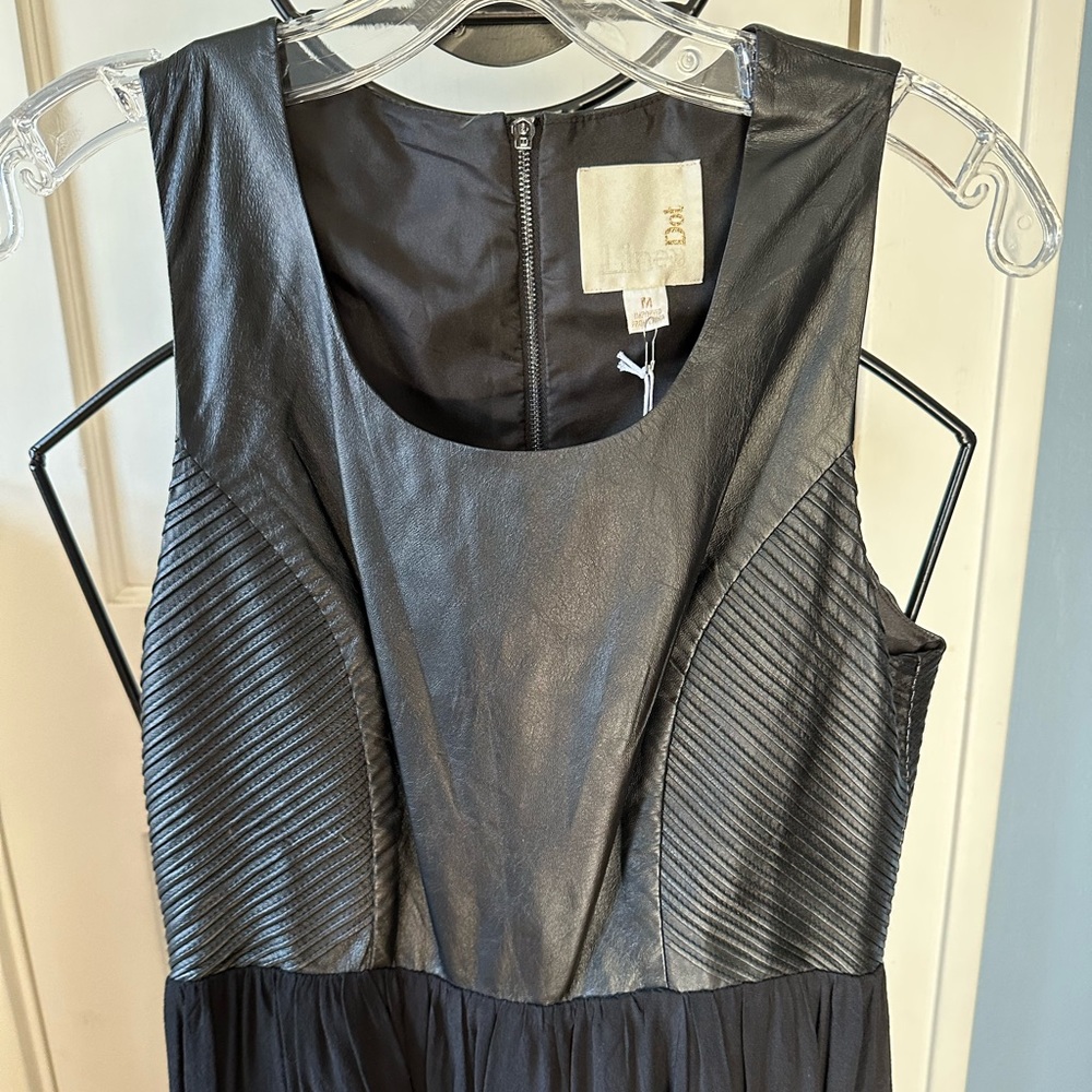 Anthropologie The Line and Dot Leather Top Dress - Picture 2 of 12